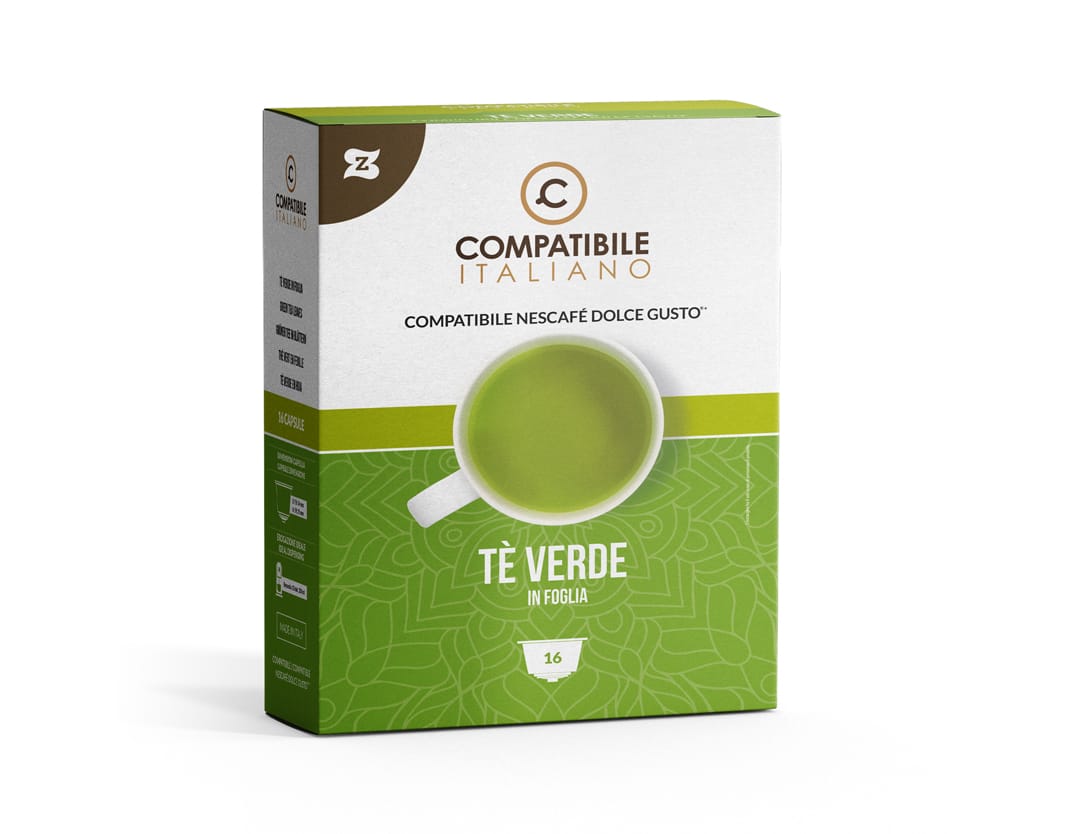 Tè Verde in foglia - 16 capsule Tè Verde in foglia - 16 capsule